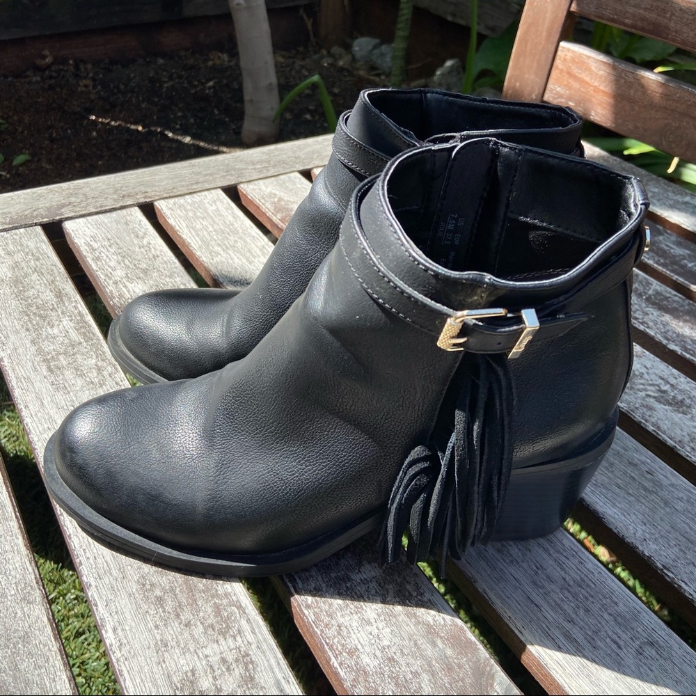 Circus women boots black with tassels - Picture 1 of 7